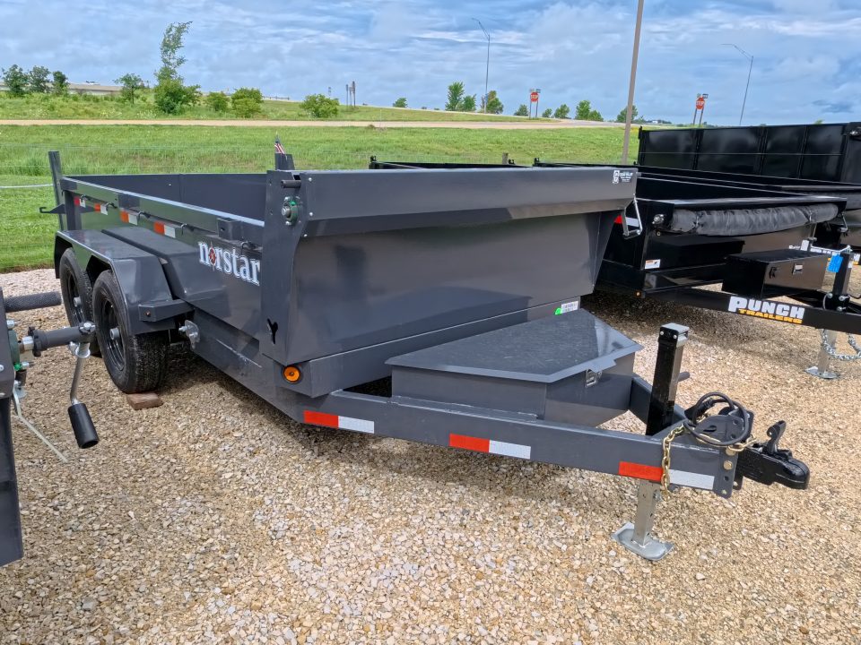 New 2027 Norstar 72 x 12 DCB Dump Trailer with 10K GVWR, ST225/75 R15 LRD 8 Ply Tires