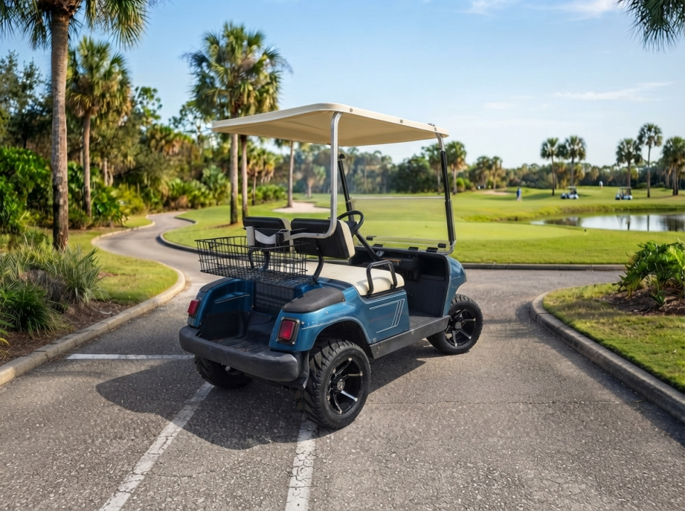 Used 2002 Yamaha Golf Cart for Sale - Lifted & Upgraded Golf Cart