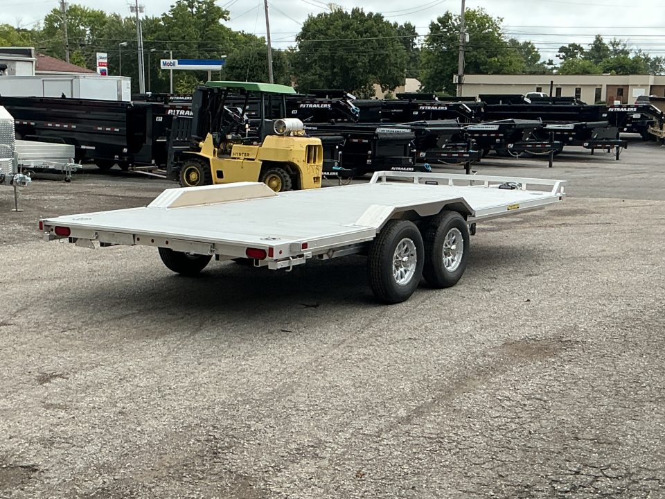 New 2027 Aluma WB18H-TA 96" x 18' Drive Over Fender Series Car / Racing Trailer