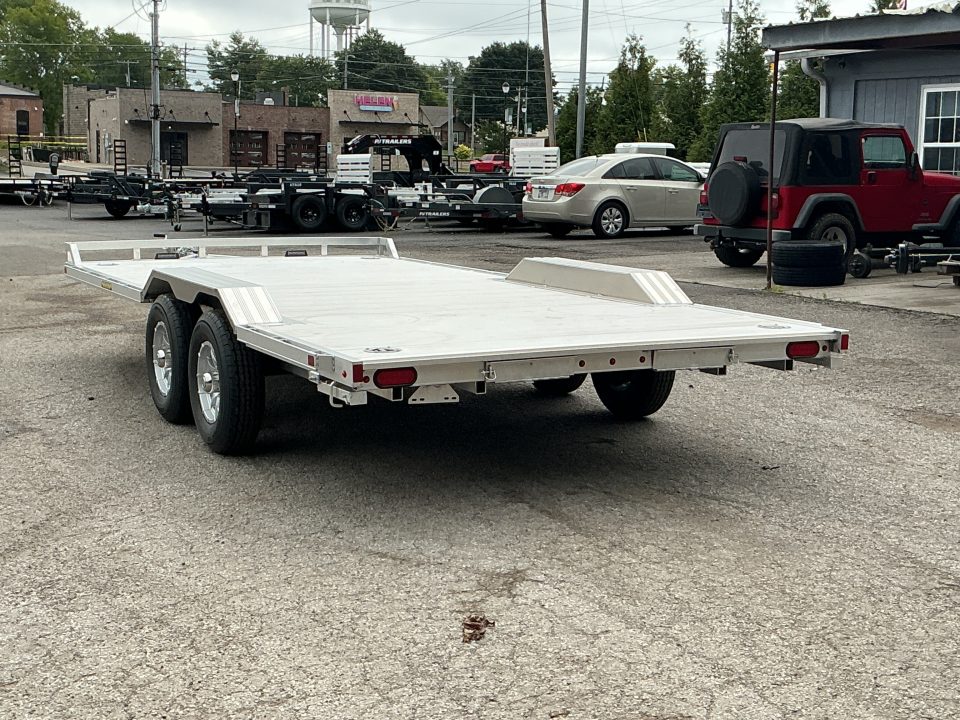 New 2027 Aluma WB18H-TA 96" x 18' Drive Over Fender Series Car / Racing Trailer