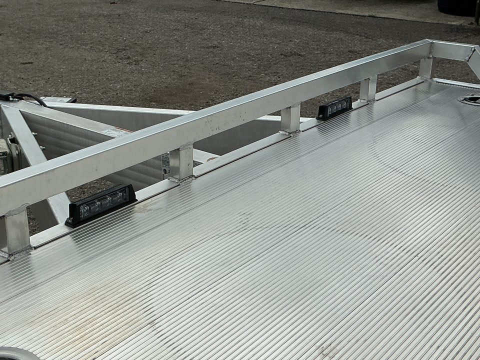 New 2027 Aluma WB18H-TA 96" x 18' Drive Over Fender Series Car / Racing Trailer