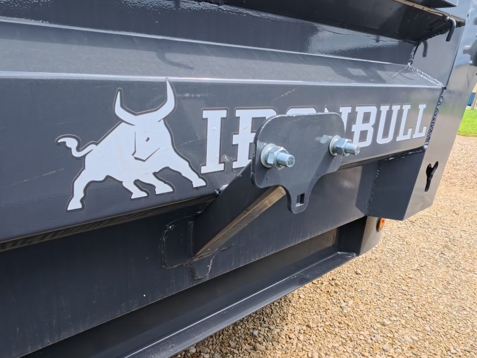 New 2027 Iron Bull 83 x 14 DWB Dump Trailer with 14,999 lb. GVWR, 10 Ply Tires, Adj.2 5/16" Coupler, Slide In Aluminum Ramps