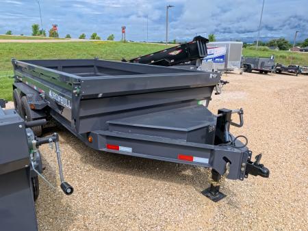 New 2027 Iron Bull 83 x 14 DWB Dump Trailer with 14,999 lb. GVWR, 10 Ply Tires, Adj.2 5/16" Coupler, Slide In Aluminum Ramps