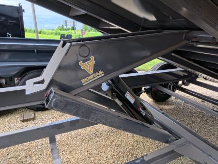 New 2027 Iron Bull 83 x 14 DWB Dump Trailer with 14,999 lb. GVWR, 10 Ply Tires, Adj.2 5/16" Coupler, Slide In Aluminum Ramps