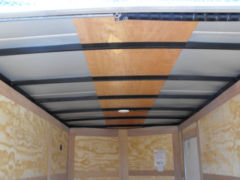 New Enclosed Trailer 7 x 12 Ramp Door 7' Interior Silver Mist Color