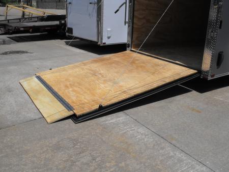 New Enclosed Trailer 7 x 12 Ramp Door 7' Interior Silver Mist Color