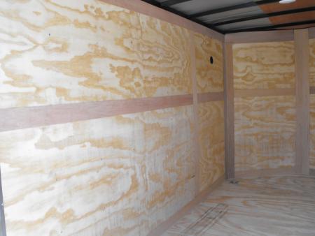 New Enclosed Trailer 7 x 12 Ramp Door 7' Interior Silver Mist Color