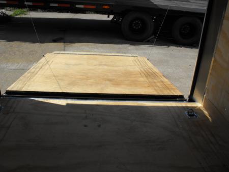New Enclosed Trailer 7 x 12 Ramp Door 7' Interior Silver Mist Color
