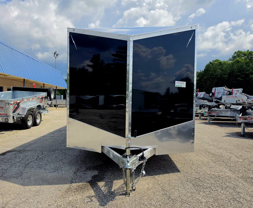New 8 X 22 CAR HAULER ENCLOSED 5200# AXLES ALL ALUMINUM 2027 LIGHTNING POLY COMPOSITE EXTERIOR