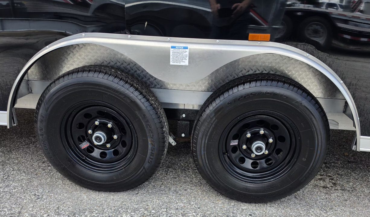 New 8 X 22 CAR HAULER ENCLOSED 5200# AXLES ALL ALUMINUM 2027 LIGHTNING POLY COMPOSITE EXTERIOR