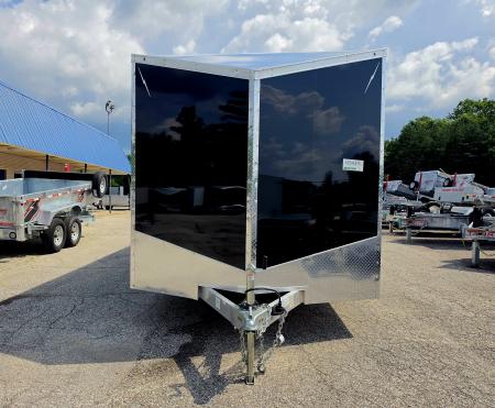 New 8 X 22 CAR HAULER ENCLOSED 5200# AXLES ALL ALUMINUM 2027 LIGHTNING POLY COMPOSITE EXTERIOR