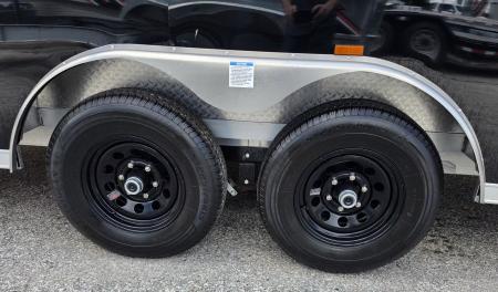 New 8 X 22 CAR HAULER ENCLOSED 5200# AXLES ALL ALUMINUM 2027 LIGHTNING POLY COMPOSITE EXTERIOR