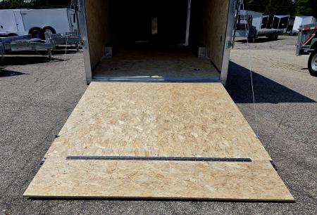 New 8 X 22 CAR HAULER ENCLOSED 5200# AXLES ALL ALUMINUM 2027 LIGHTNING POLY COMPOSITE EXTERIOR