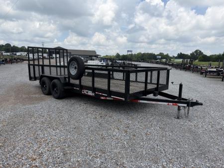 Used 2022 Caliber 83 X20' 10K GVWR Landscape Trailer