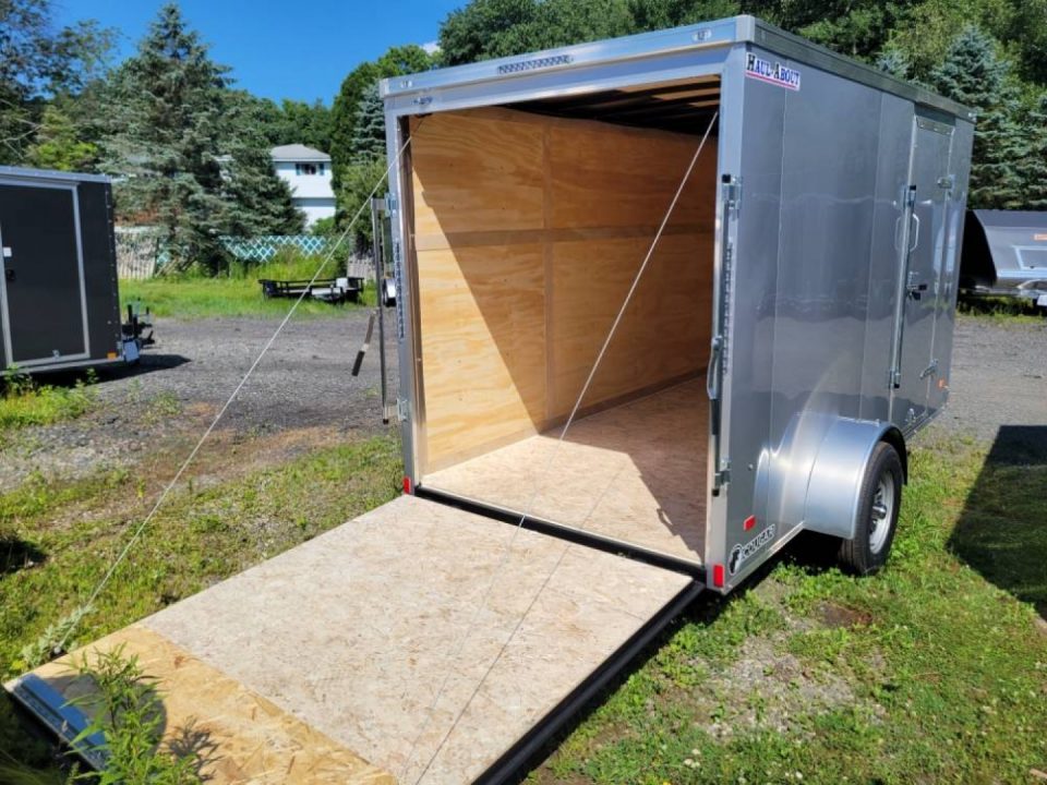 New 6X12 Enclosed Trailer, 66 interior height, ramp, side door, 2,990gvwr. #008331