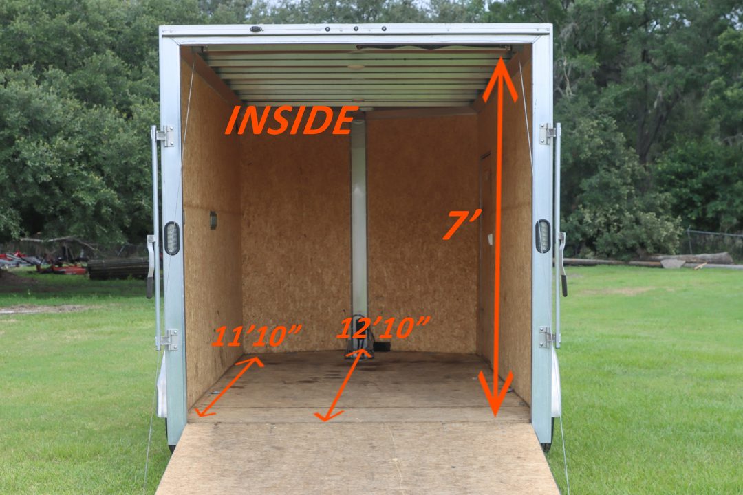Used 2020 7X12 EZ Hauler CARGO TRAILER