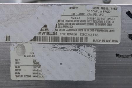 Used 2020 7X12 EZ Hauler CARGO TRAILER