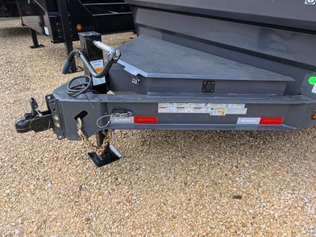 New 2027 Iron Bull 83 x 14 DWB Dump Trailer with 14,999 lb. GVWR, 10 Ply Tires, Adj.2 5/16" Coupler, Slide In Aluminum Ramps
