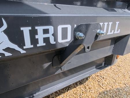 New 2027 Iron Bull 83 x 14 DWB Dump Trailer with 14,999 lb. GVWR, 10 Ply Tires, Adj.2 5/16" Coupler, Slide In Aluminum Ramps