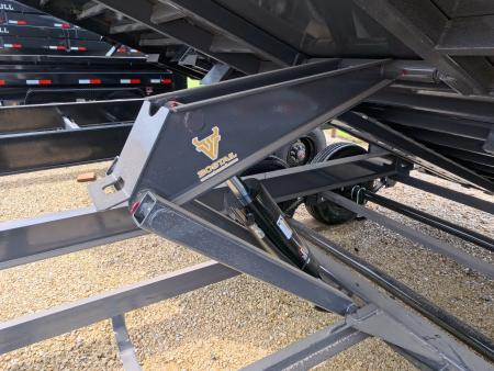 New 2027 Iron Bull 83 x 14 DWB Dump Trailer with 14,999 lb. GVWR, 10 Ply Tires, Adj.2 5/16" Coupler, Slide In Aluminum Ramps