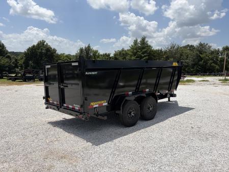 New 2027 15.4K Big Tex 14TD TANDEM TELESCOPIC DUMP W/ 4' SIDES/ 7GA FLOOR/ 83X16
