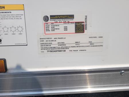 New 2026 8.5X24 Anvil Cargo Trailer