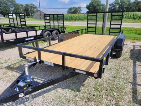 New 2026 Sure-Trac 7x16 Tube Top 7k Utility Trailer