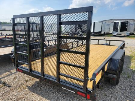 New 2026 Sure-Trac 7x16 Tube Top 7k Utility Trailer