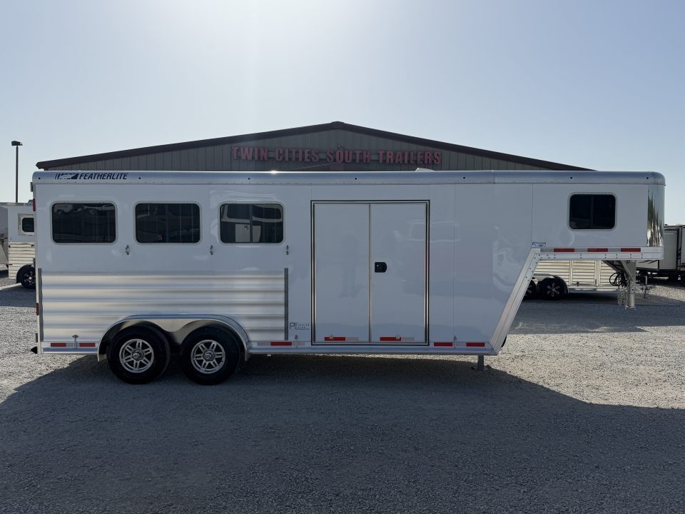 New 2026 Featherlite 3 Horse Gooseneck Premier Tack Horse Trailer