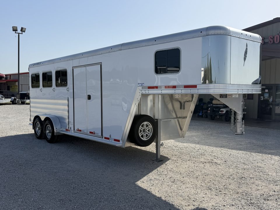 New 2026 Featherlite 3 Horse Gooseneck Premier Tack Horse Trailer