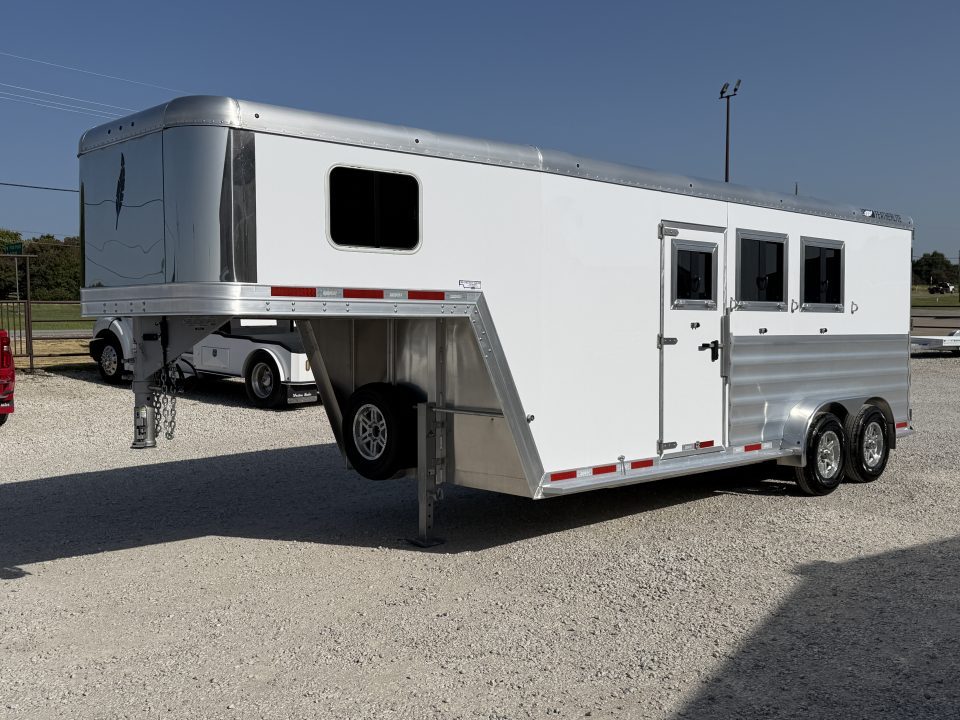 New 2026 Featherlite 3 Horse Gooseneck Premier Tack Horse Trailer