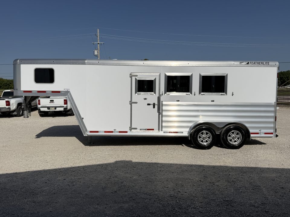 New 2026 Featherlite 3 Horse Gooseneck Premier Tack Horse Trailer