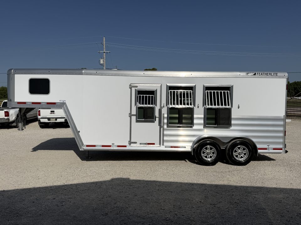New 2026 Featherlite 3 Horse Gooseneck Premier Tack Horse Trailer
