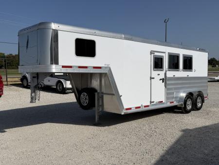 New 2026 Featherlite 3 Horse Gooseneck Premier Tack Horse Trailer