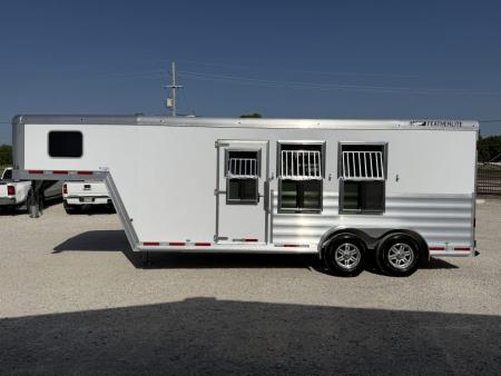 New 2026 Featherlite 3 Horse Gooseneck Premier Tack Horse Trailer