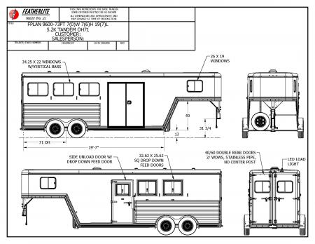 New 2026 Featherlite 3 Horse Gooseneck Premier Tack Horse Trailer