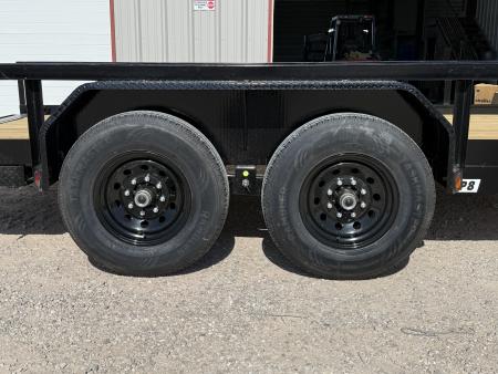 New 2026 PJ 83"x16' Angle Pipetop Trailer – P8