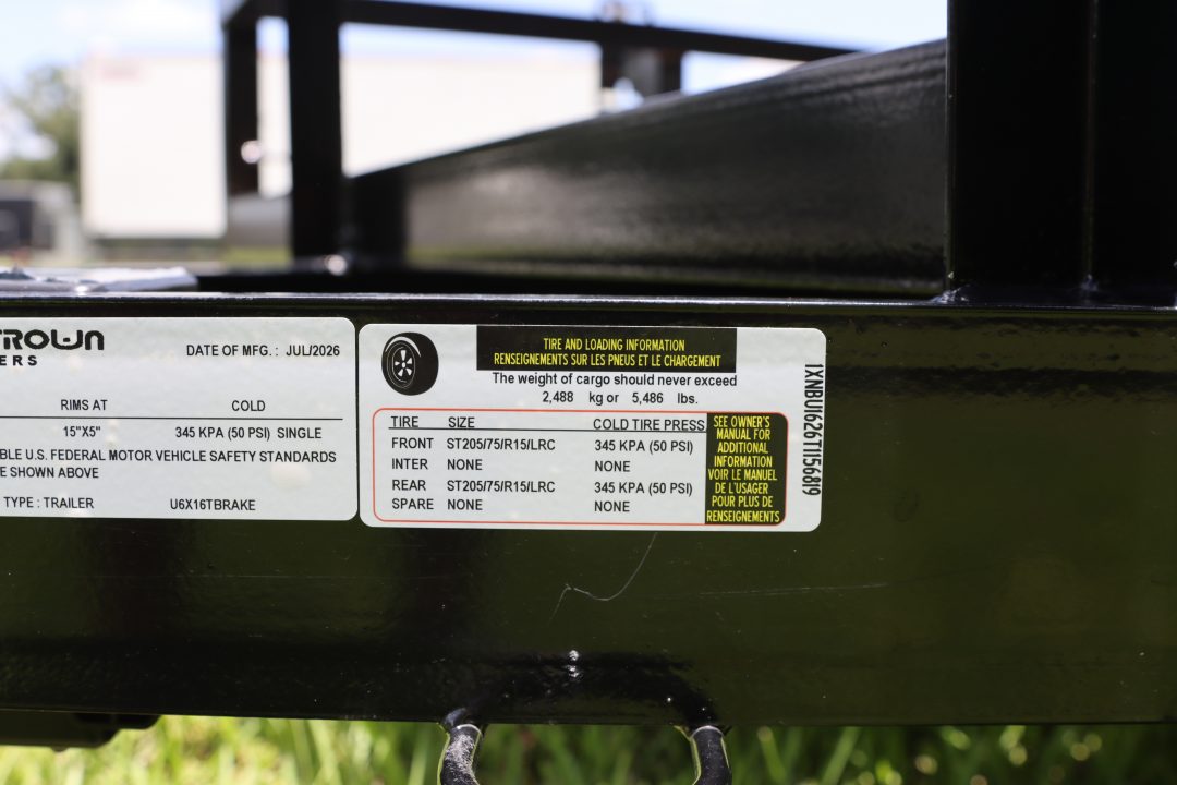 New 2026 6X16 Triple Crown Utility Trailer