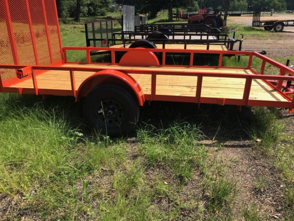 New 2026 Long Run Trailers 6'4"x12' Angle Top Utility Trailer