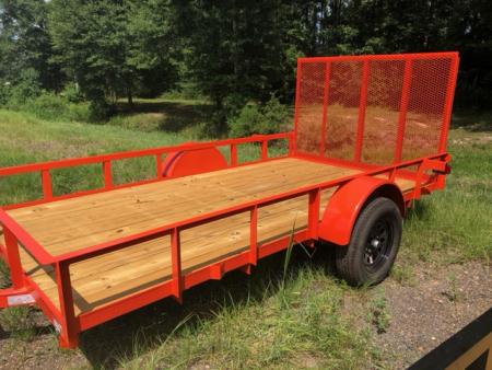 New 2026 Long Run Trailers 6'4"x12' Angle Top Utility Trailer