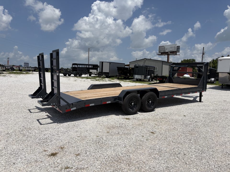 New 2026 Lamar 83X24 TANDEN 14K GOOSENECK W / STAND UP RAMPS