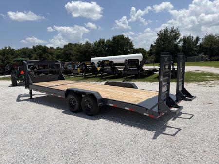New 2026 Lamar 83X24 TANDEN 14K GOOSENECK W / STAND UP RAMPS