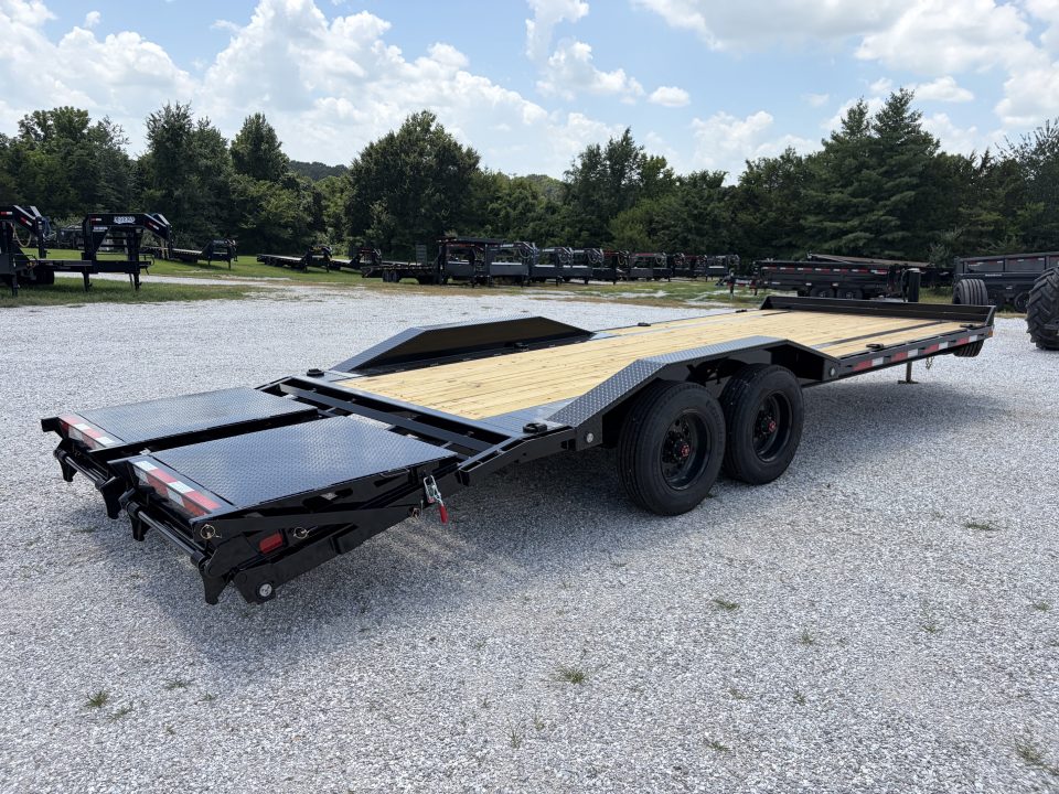 New 2027 MAXX-D 102X24 TANDEM 22K EQUIPMENT W / MAX RAMPS & HYDRO JACK