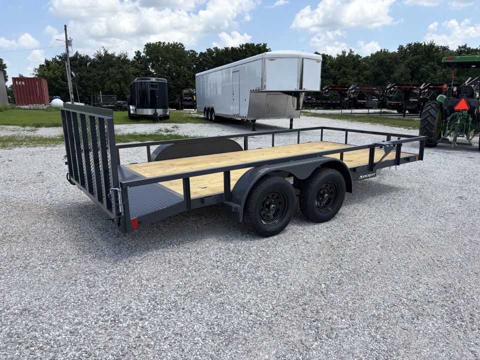 New 2027 Lamar 83X16 TANDEM 7K UTILITY W / 2FT DOVE & 3FT RAMP GATE