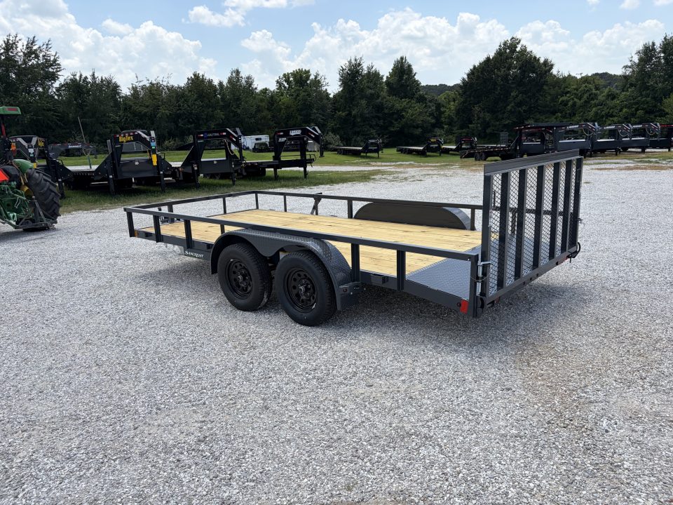 New 2027 Lamar 83X16 TANDEM 7K UTILITY W / 2FT DOVE & 3FT RAMP GATE