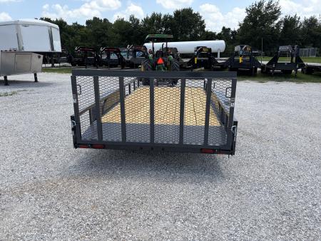 New 2027 Lamar 83X16 TANDEM 7K UTILITY W / 2FT DOVE & 3FT RAMP GATE