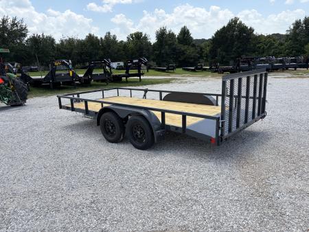 New 2027 Lamar 83X16 TANDEM 7K UTILITY W / 2FT DOVE & 3FT RAMP GATE