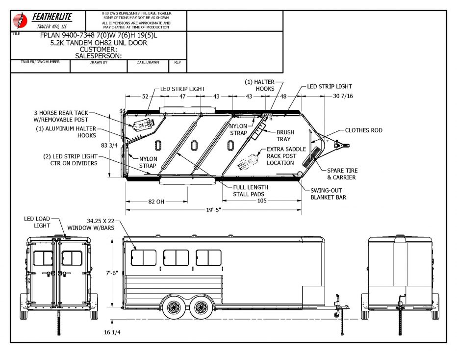 New 2026 Featherlite 3 Horse Bumper Pull Horse Trailer
