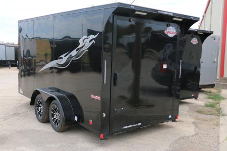New (ON ORDER) 7 X 14 V-LOW MOTORCYLCE TRAILER ST# SOLD