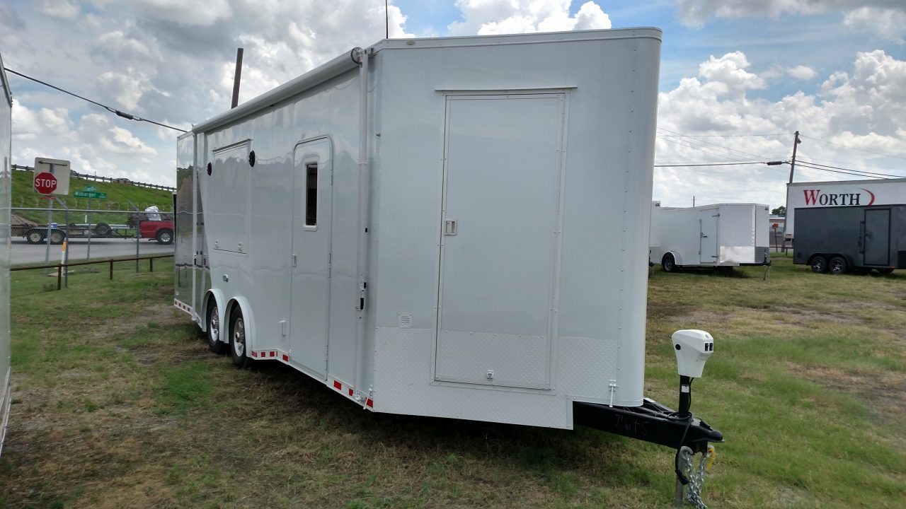 New 24ft MOTORCYLE Trailer with LIVING QUARTERS